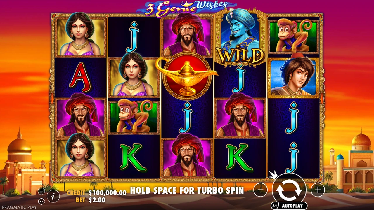 3 Genie Wishes™ free slot demo