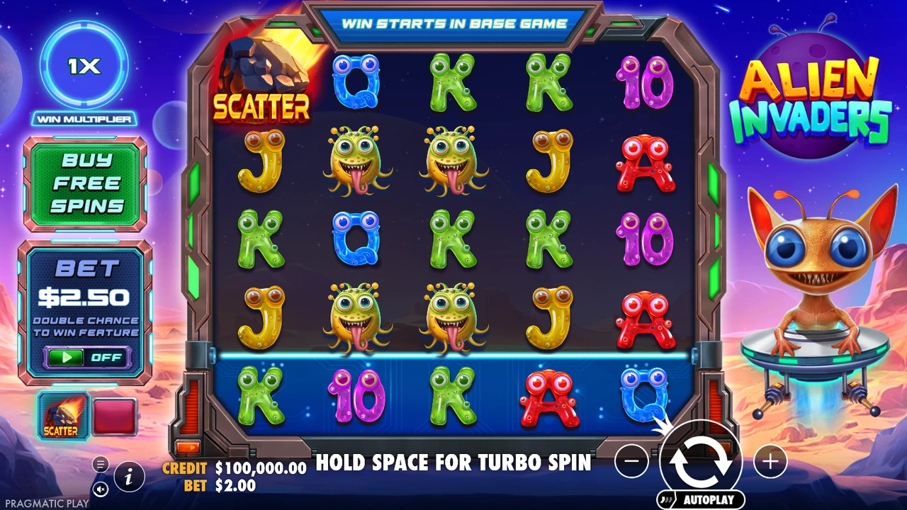 Alien Invaders free slot demo