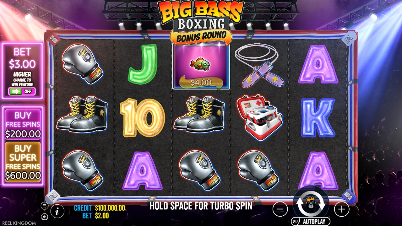 Big Bass Boxing Bonus Round free slot demo