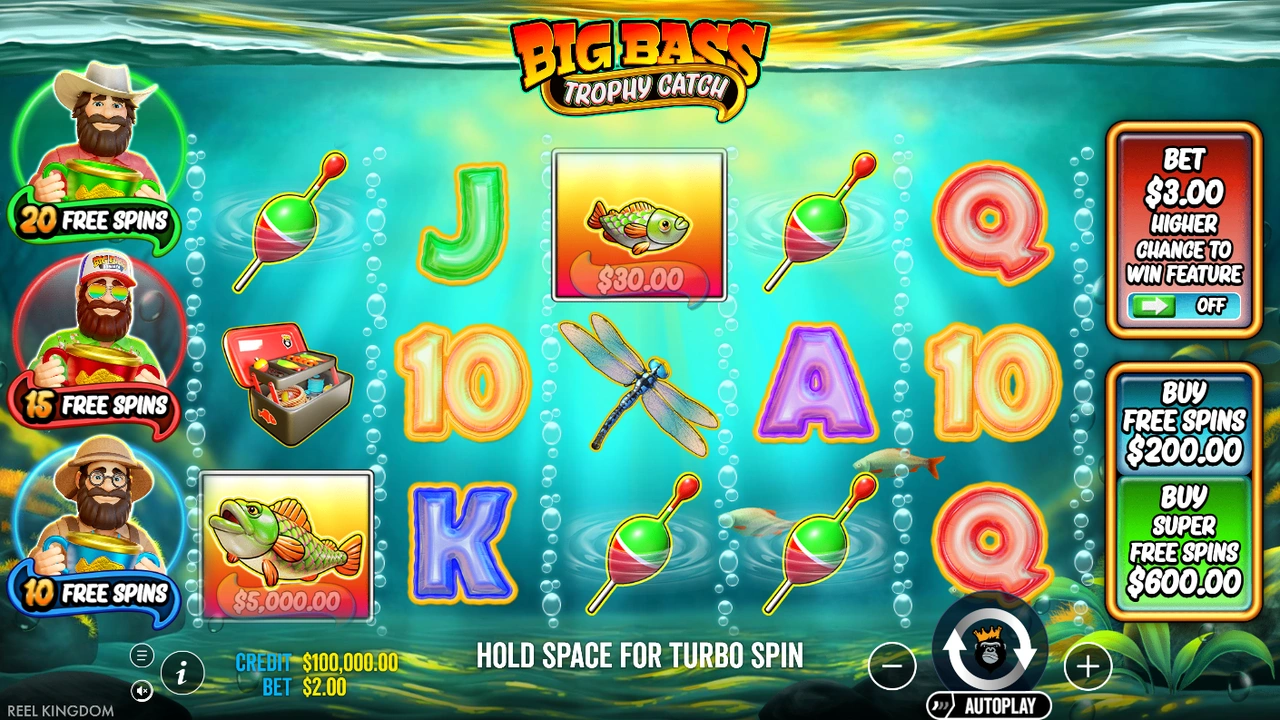 Big Bass Trophy Catch free slot demo