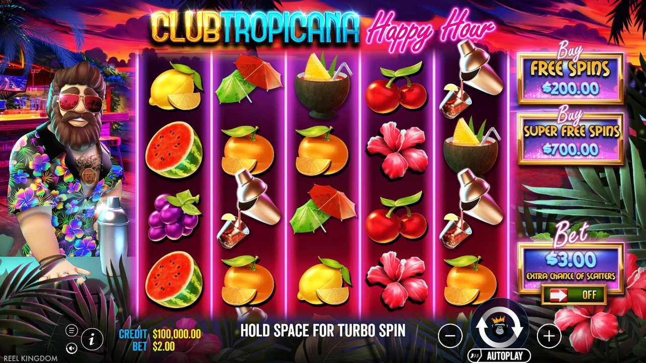 Club Tropicana – Happy Hour free slot demo