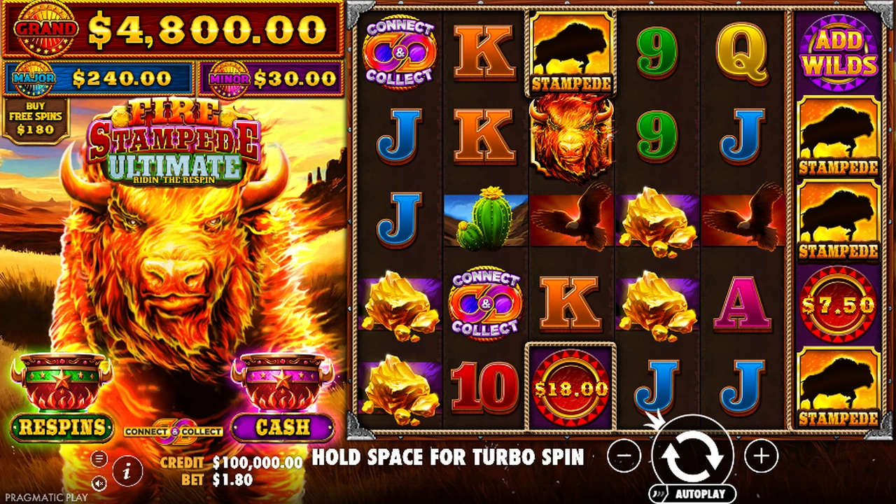 Fire Stampede Ultimate free slot demo