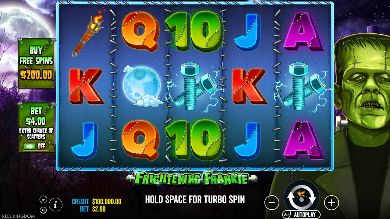 Frightening Frankie free slot demo
