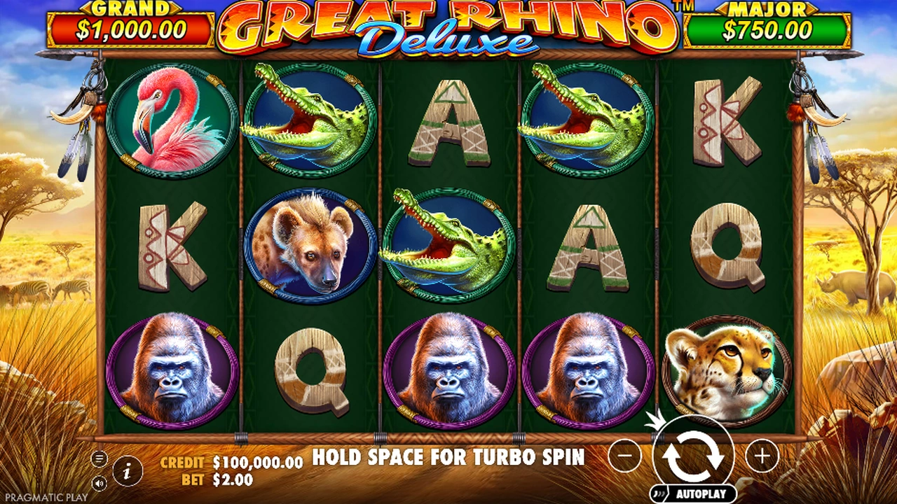 Great Rhino® Deluxe free slot demo