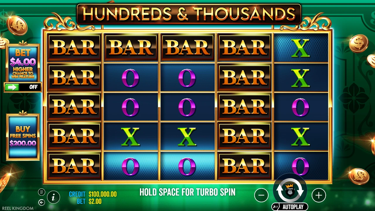 Hundreds and Thousands free slot demo