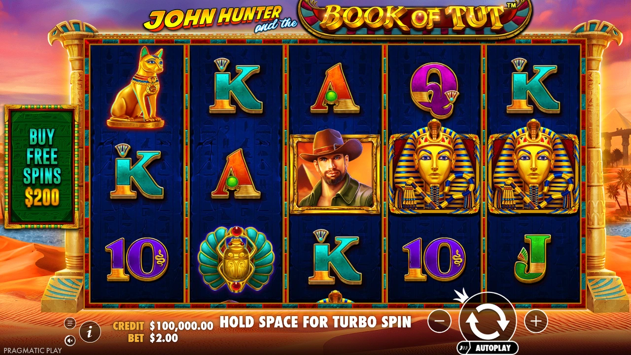 John Hunter and the book of Tut™ free slot demo