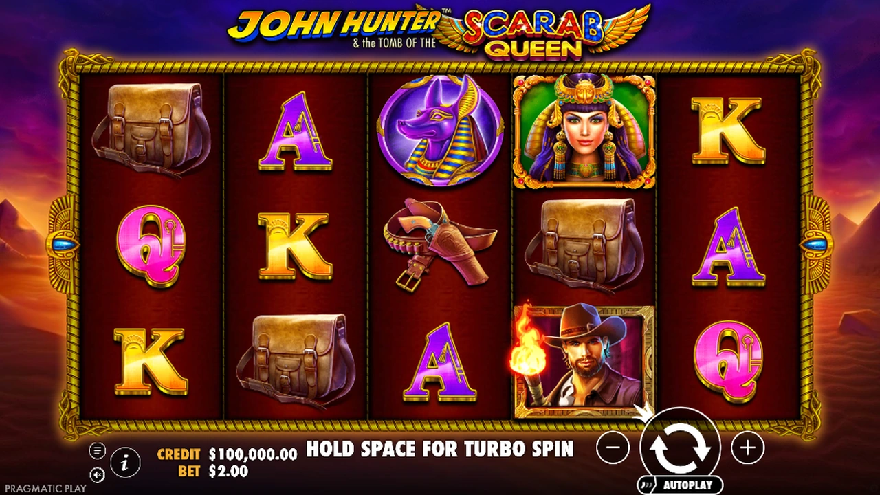 John Hunter and the Tomb of the Scarab Queen™ free slot demo