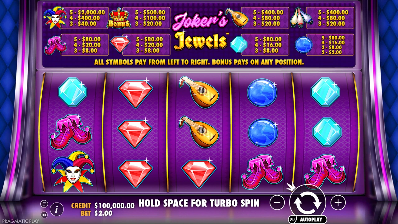 Joker’s Jewels™ free slot demo