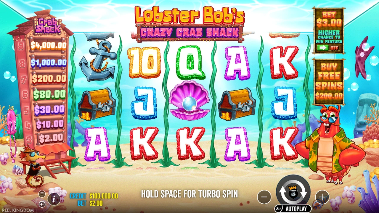 Lobster Bob’s Crazy Crab Shack™ free slot demo