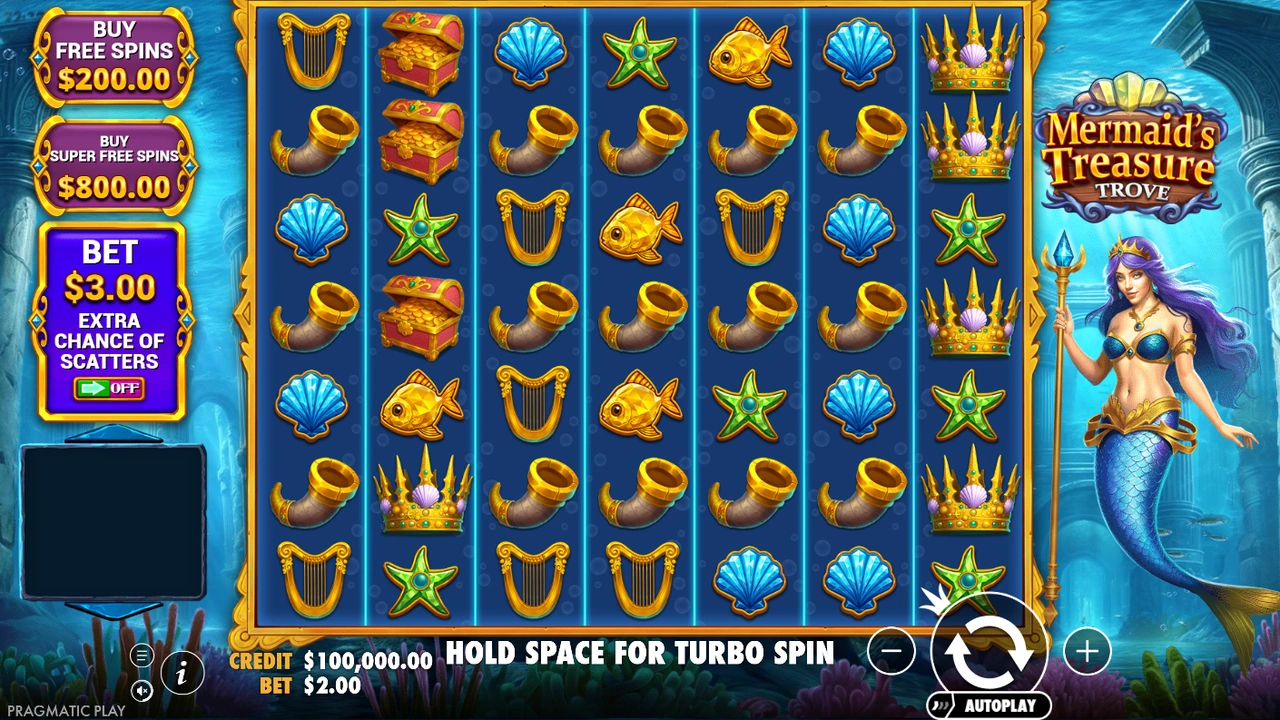 Mermaid’s Treasure Trove free slot demo