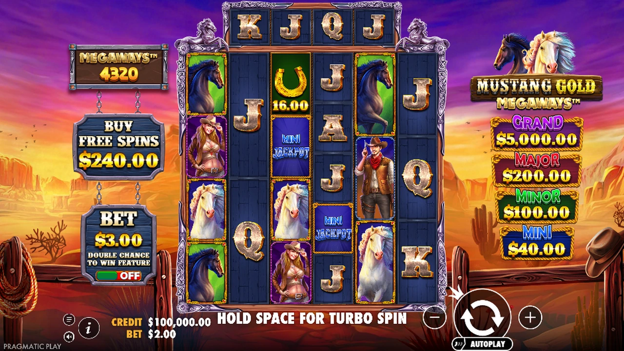 Mustang Gold Megaways™ free slot demo