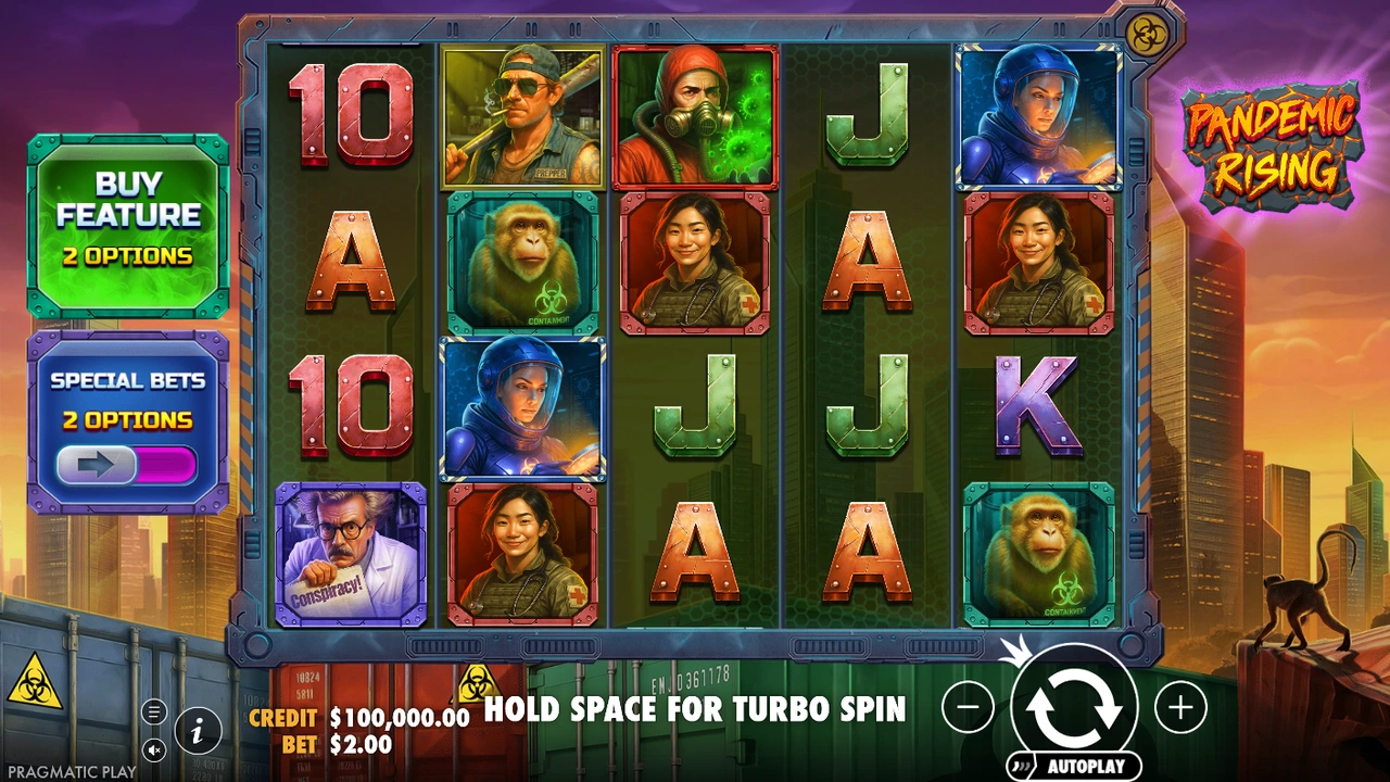 Pandemic Rising free slot demo