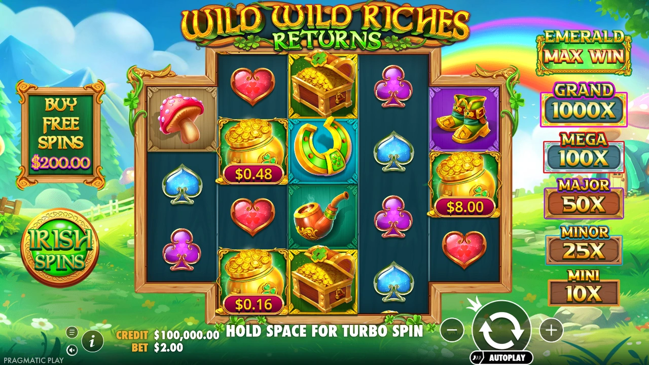 Wild Wild Riches Returns free slot demo