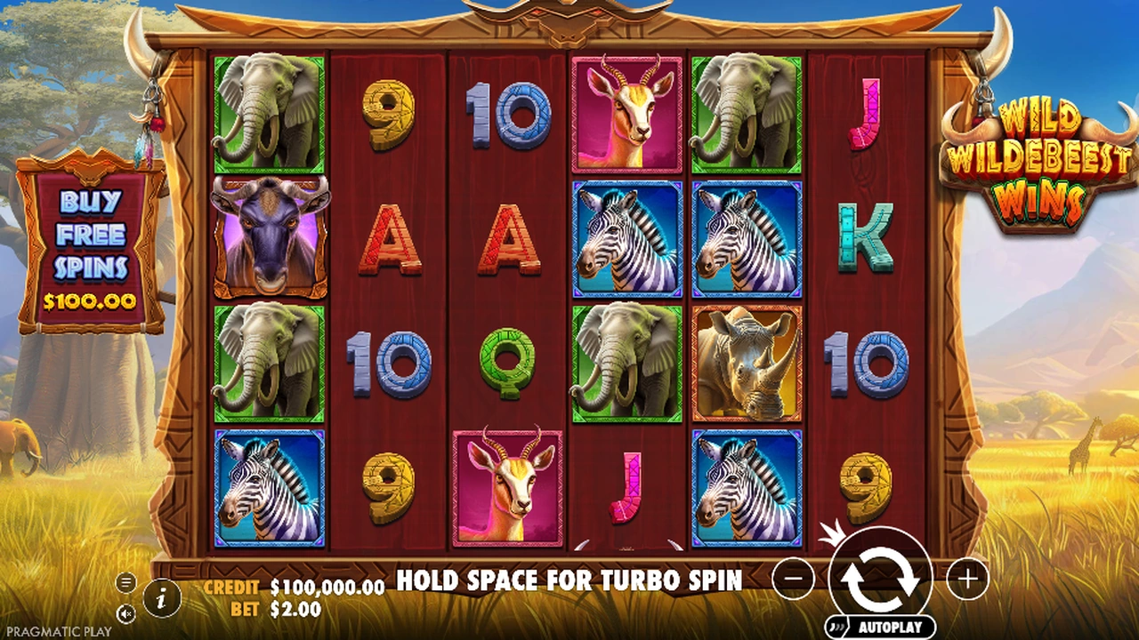 Wild Wildebeest Wins free slot demo