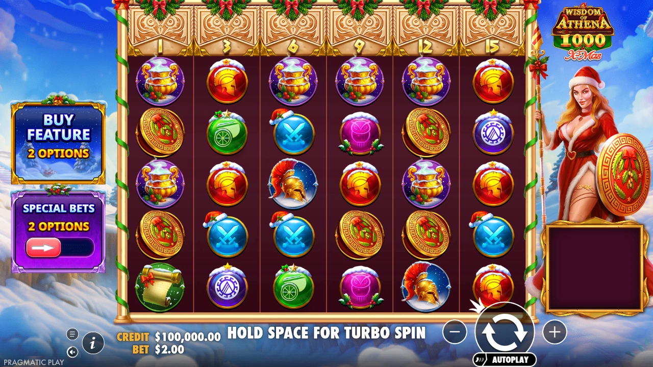 Wisdom of Athena 1000 Xmas free slot demo