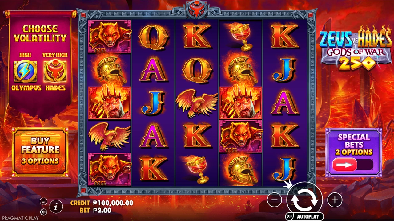 Zeus vs Hades – Gods of War 250 free slot demo