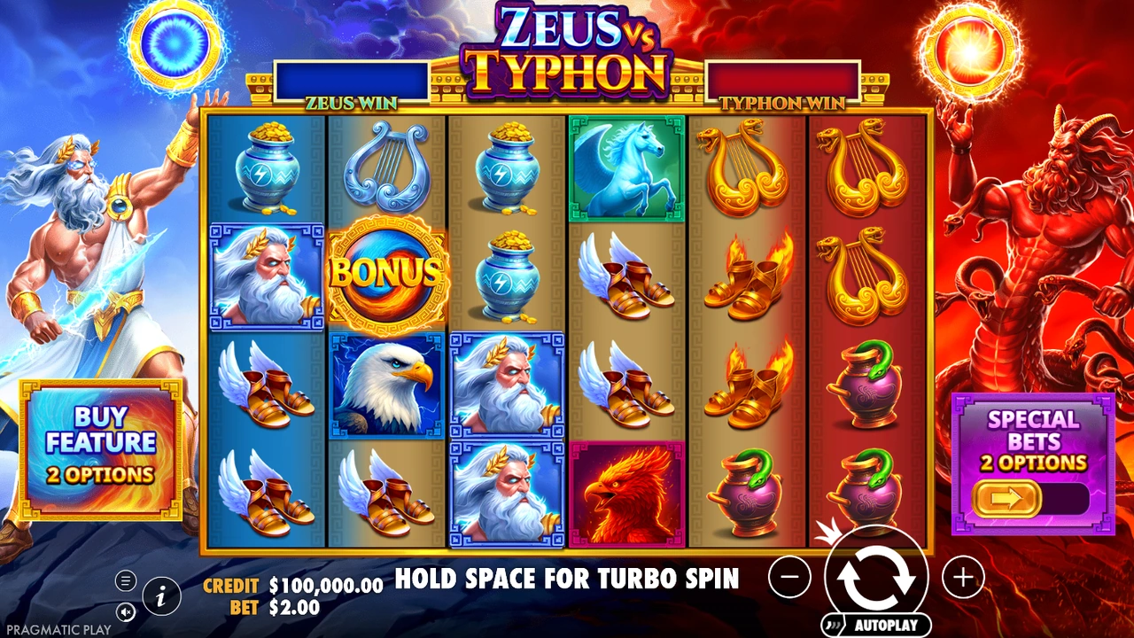 Zeus vs Typhon free slot demo