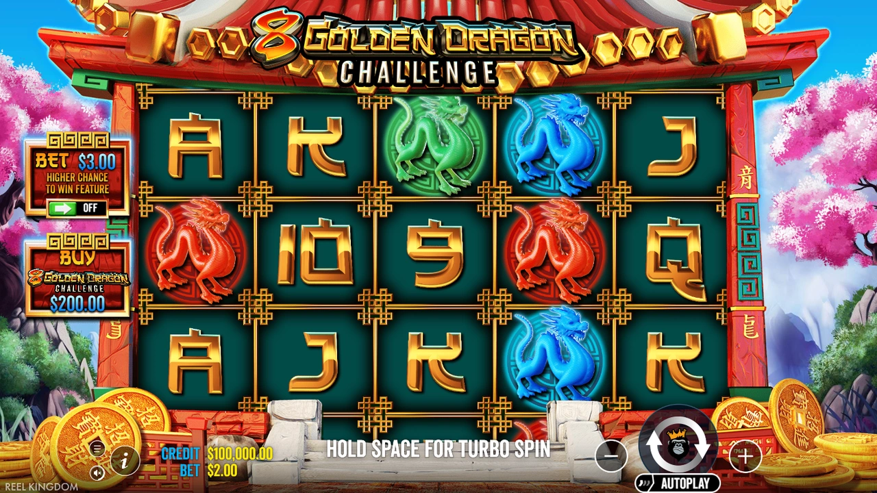 8 Golden Dragon Challenge™ free slot demo
