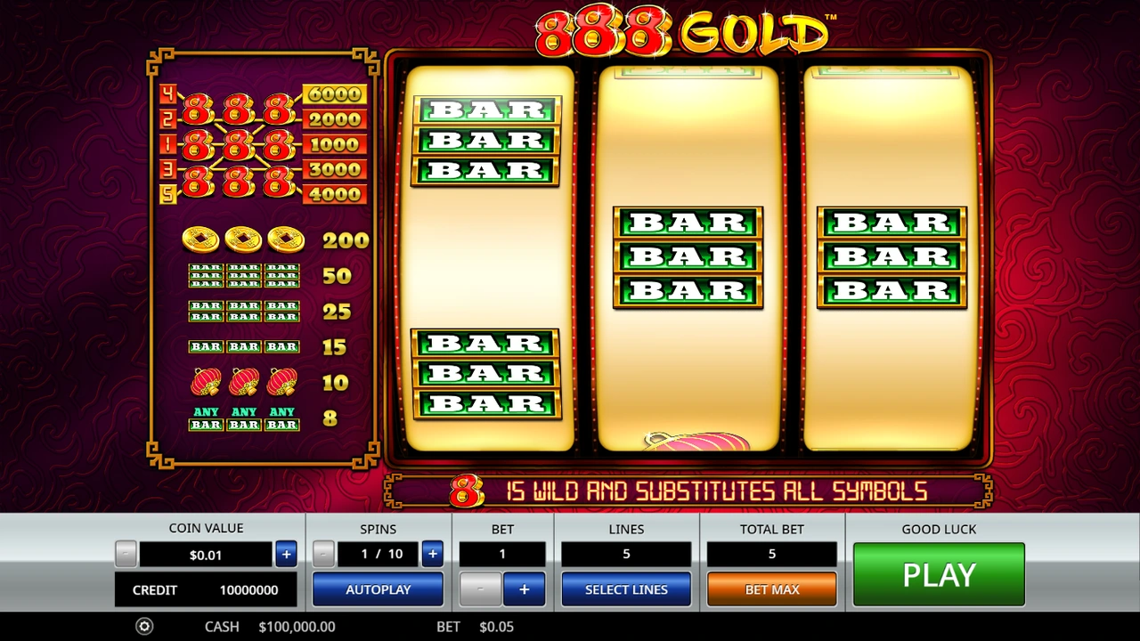 888 Gold™ free slot demo